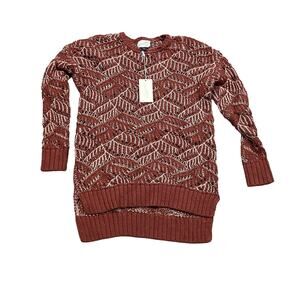 Universal Thread Women's Open Stitch Clay Tunic Sweater - Size XS - NWT